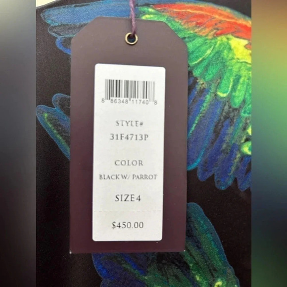 Marchesa Voyage Black Peplum Mini Dress. Size 4 - Picture 3 of 5